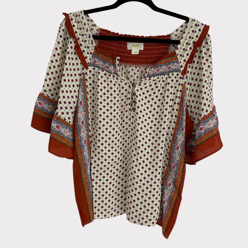 Anthropology Maeve Peasant Blouse